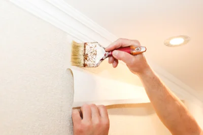 Pose de papier peint à Monthaut — revêtements muraux et toiles de verre